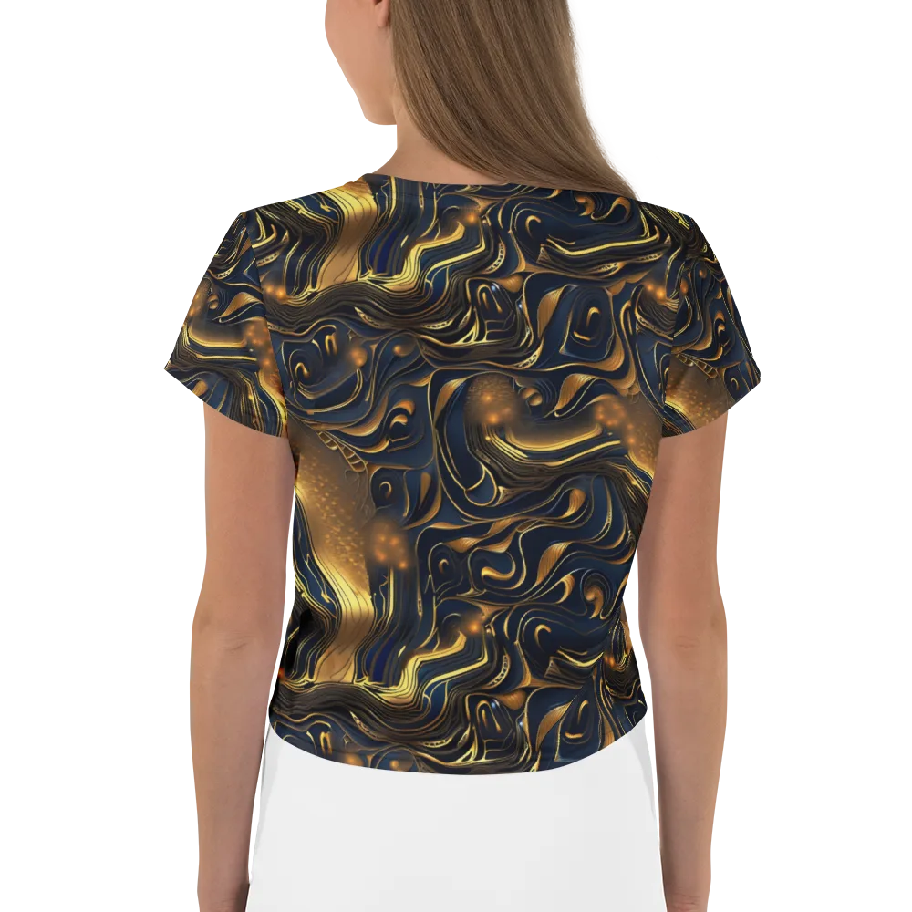 Midnight Molten on Crop Tee — Back
