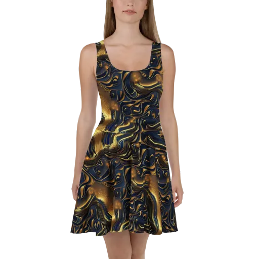 Midnight Molten on a Skater Dress