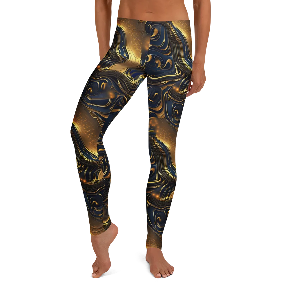 Midnight Molten on Leggings — Front