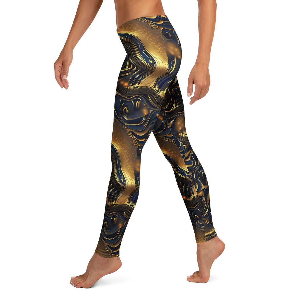 Midnight Molten on Leggings — Left