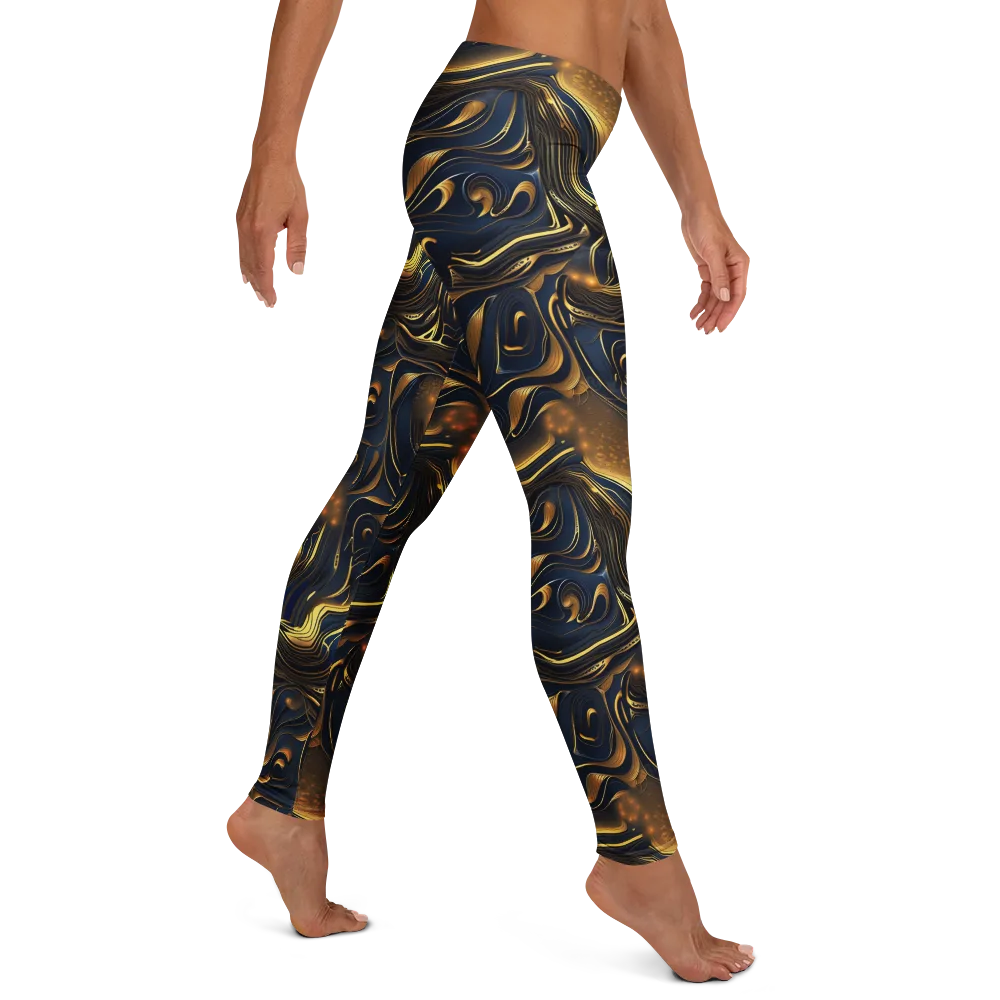 Midnight Molten on Leggings — Right
