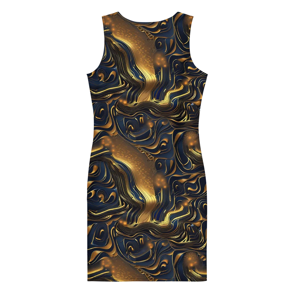 Midnight Molten on Bodycon Dress — Back