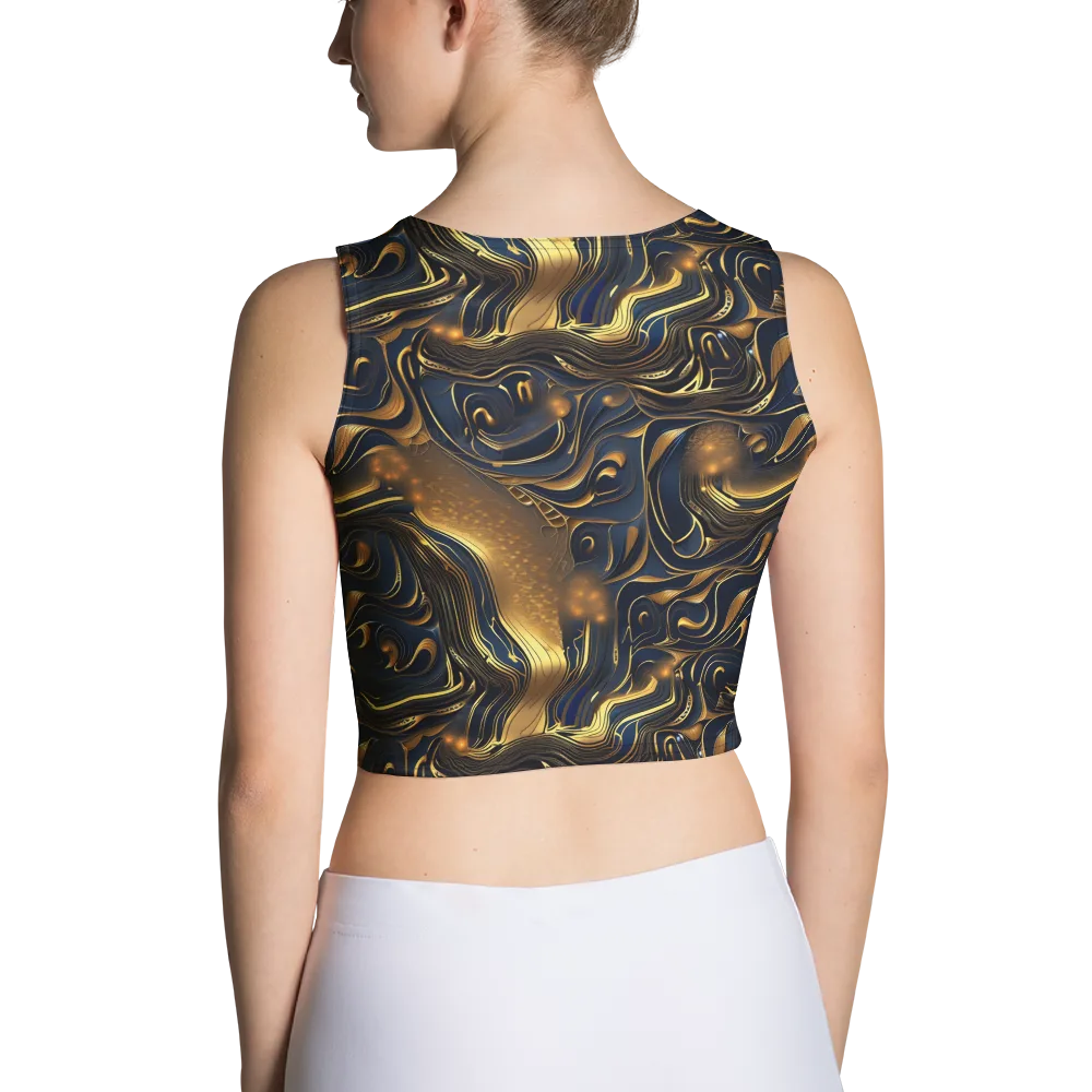 Midnight Molten on Crop Top — Back