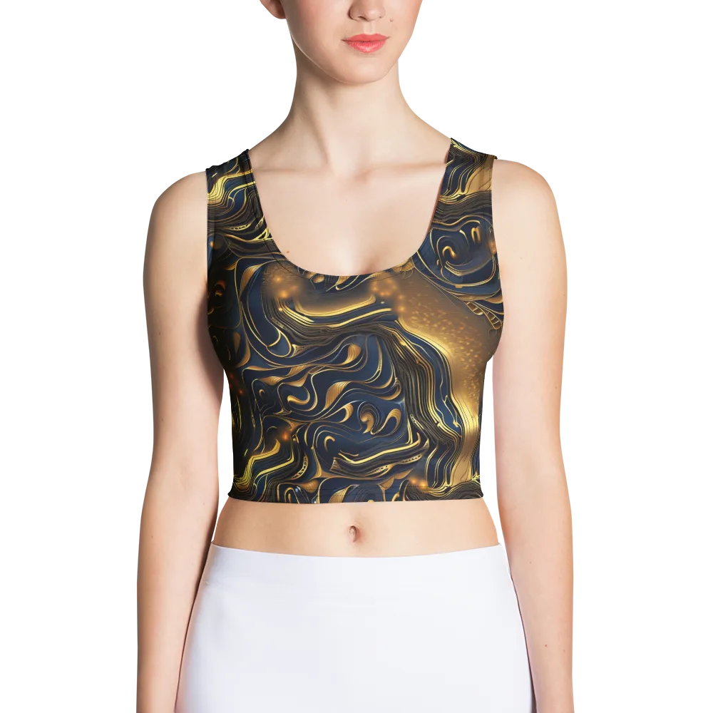 Midnight Molten on Crop Top — Front