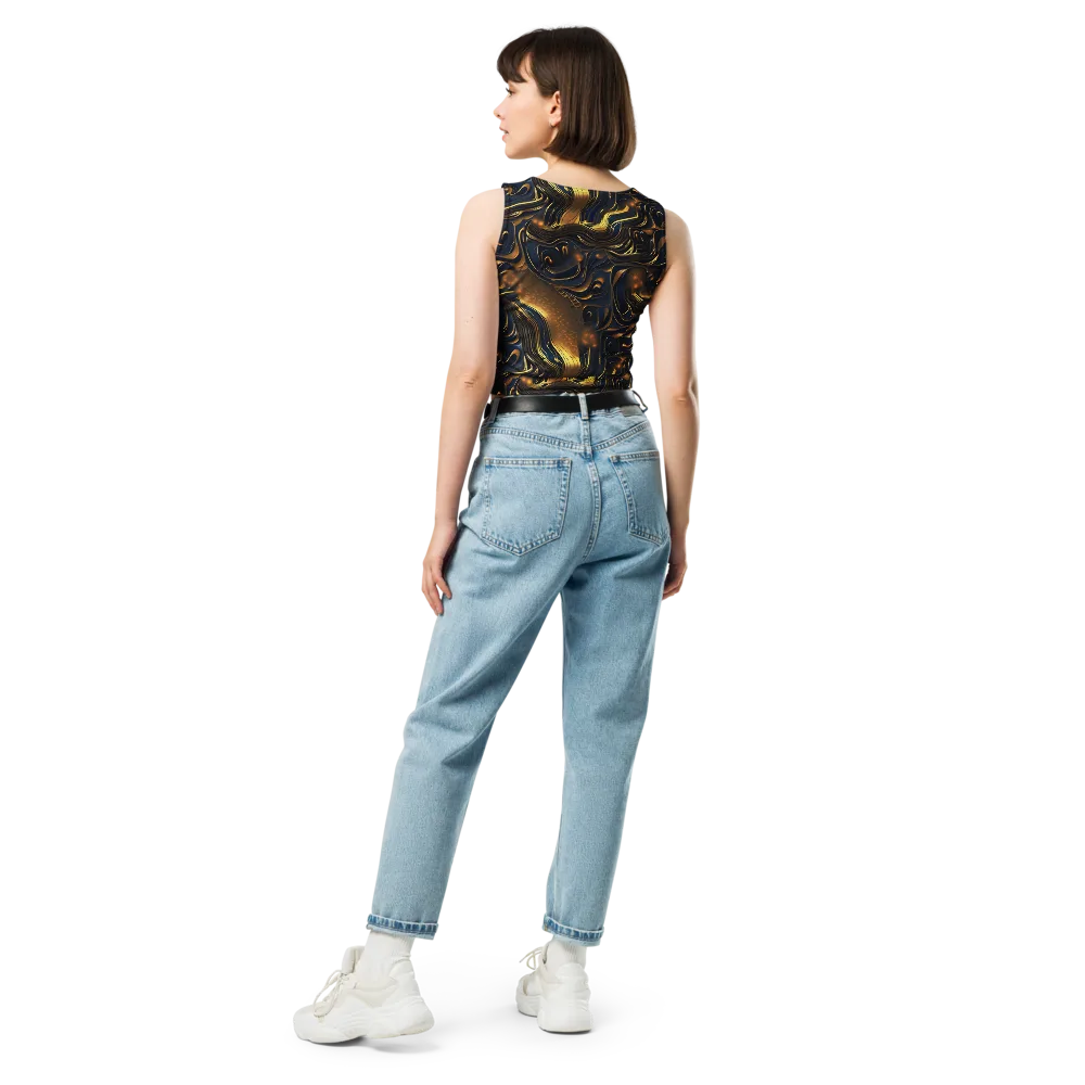 Midnight Molten on Crop Top — Back