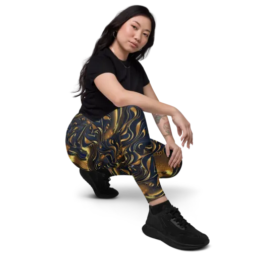 Midnight Molten on a Leggings with Pockets