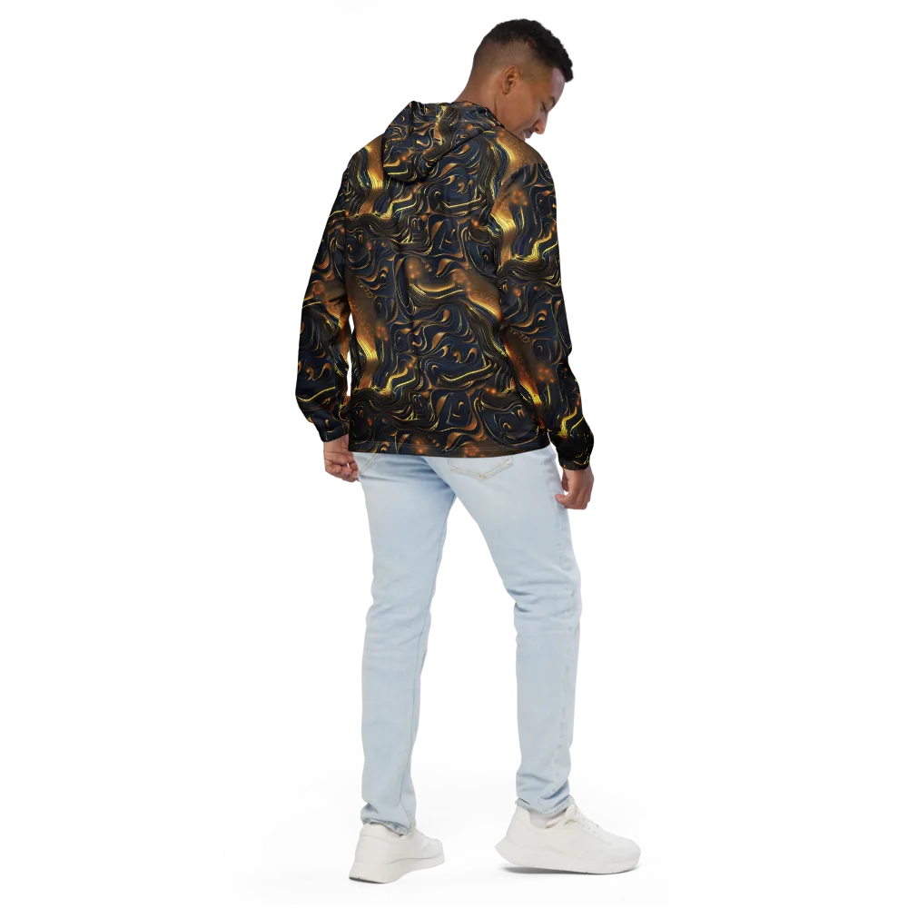 Midnight Molten on Men's Windbreaker — Back