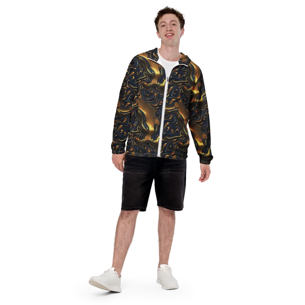 Midnight Molten on Men's Windbreaker — Front