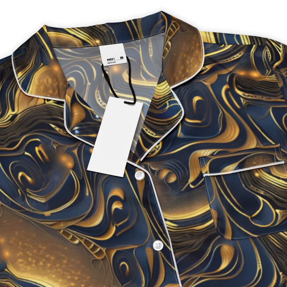 Midnight Molten on Women's Short Sleeve Pajama Top — Product details