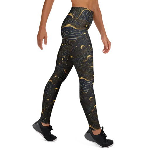 Midnight Alchemy on a Yoga Leggings