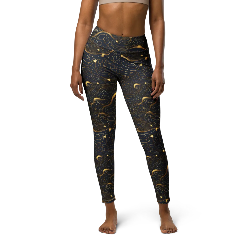 Midnight Alchemy on Yoga Leggings — Front