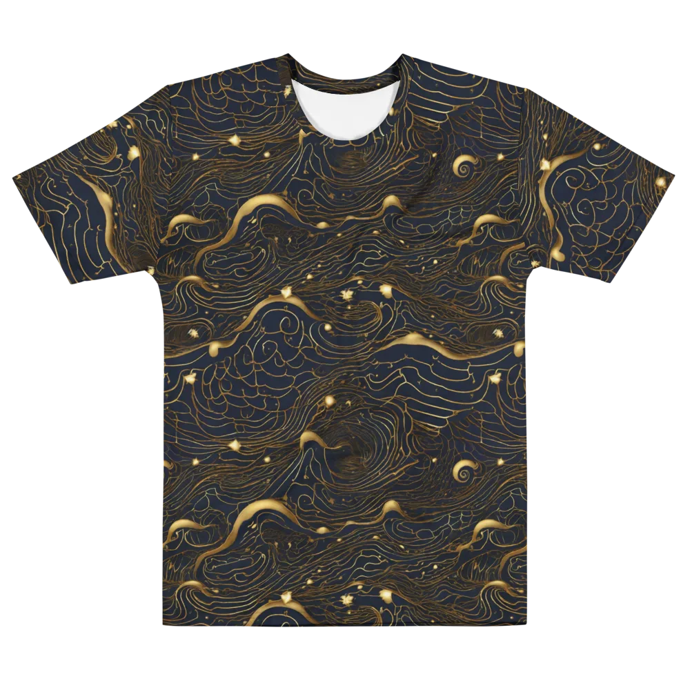 Midnight Alchemy on Men's Cotton Crew Neck T-Shirt — Front