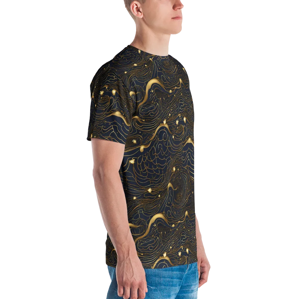 Midnight Alchemy on Men's Crew Neck T-Shirt — Right