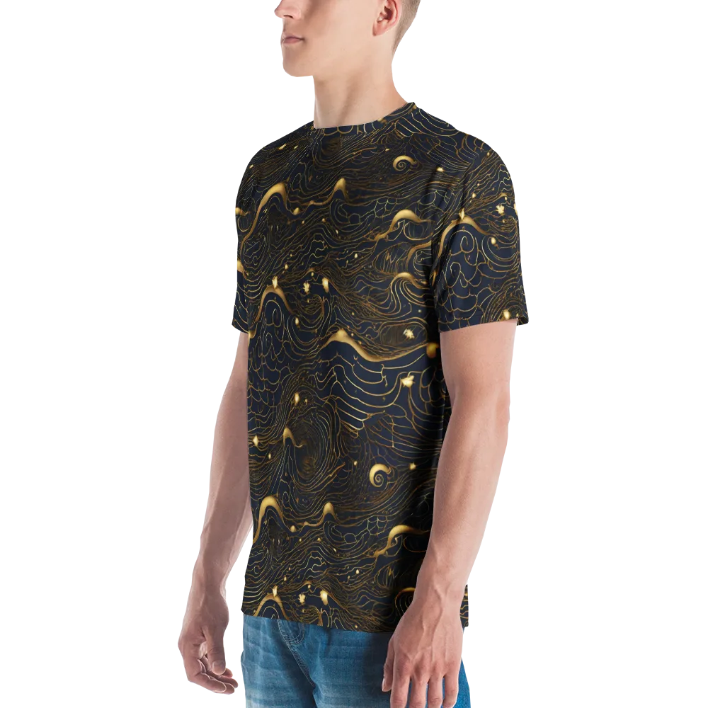 Midnight Alchemy on Men's Crew Neck T-Shirt — Left