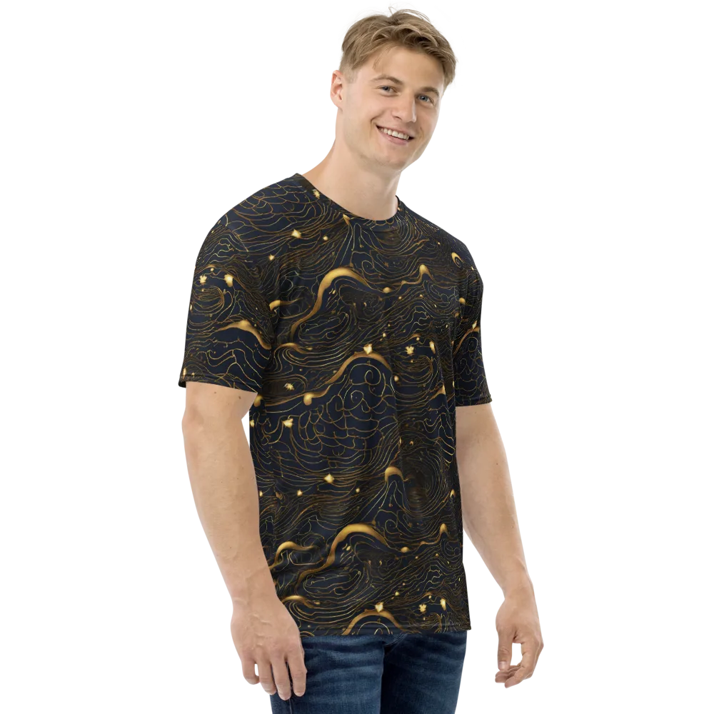 Midnight Alchemy on Men's Crew Neck T-Shirt — Right