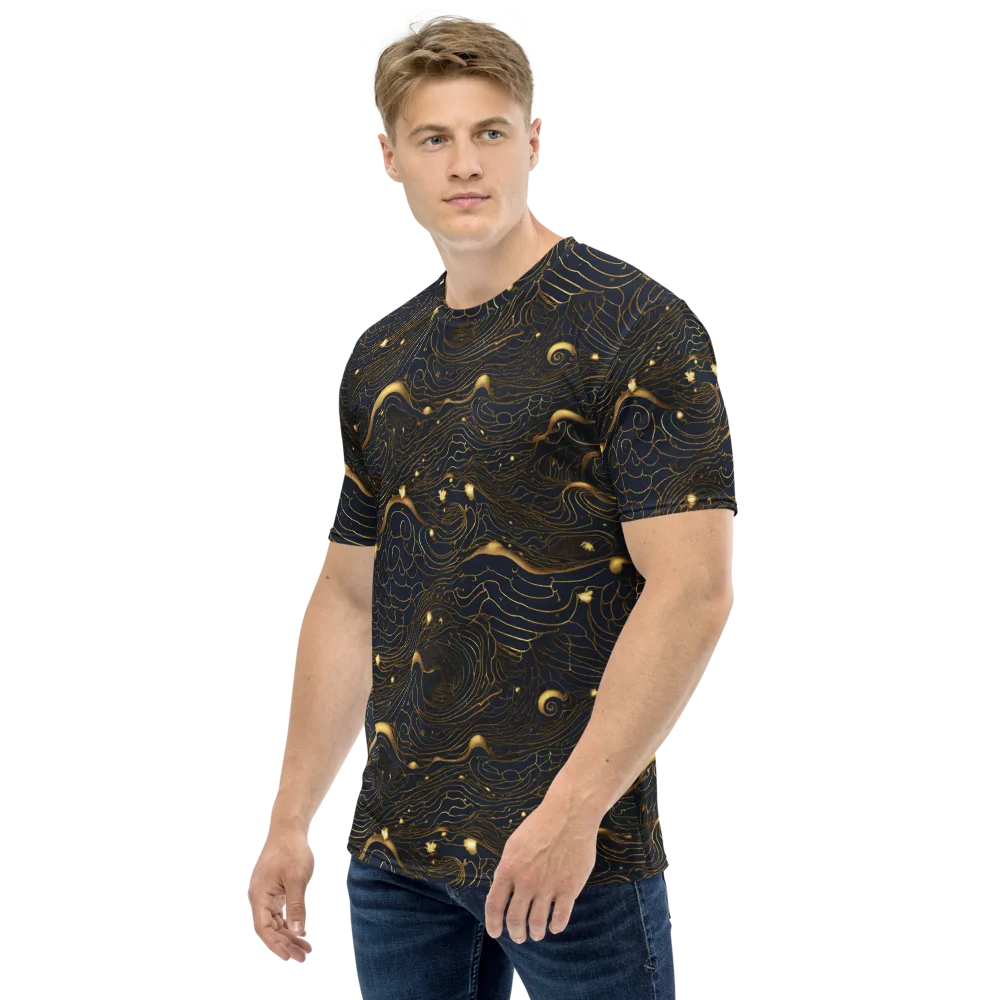 Midnight Alchemy on Men's Crew Neck T-Shirt — Left