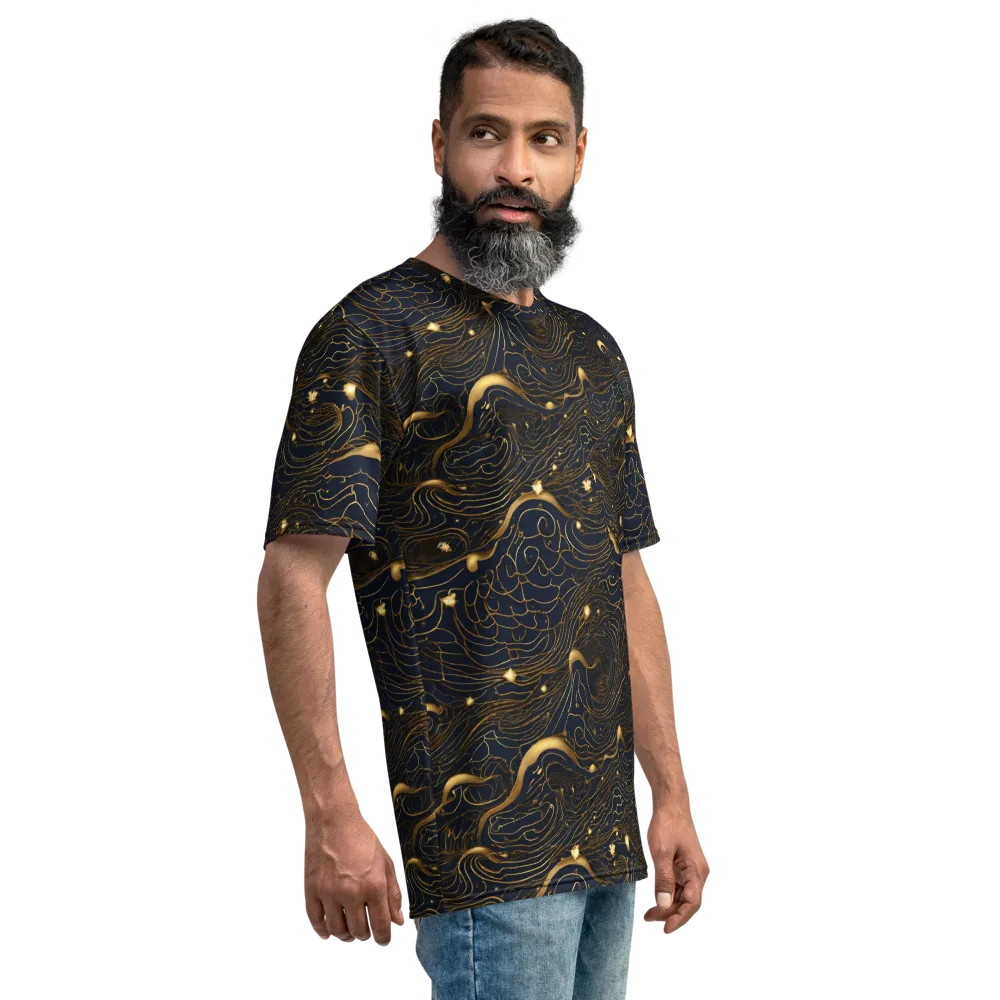 Midnight Alchemy on Men's Crew Neck T-Shirt — Right