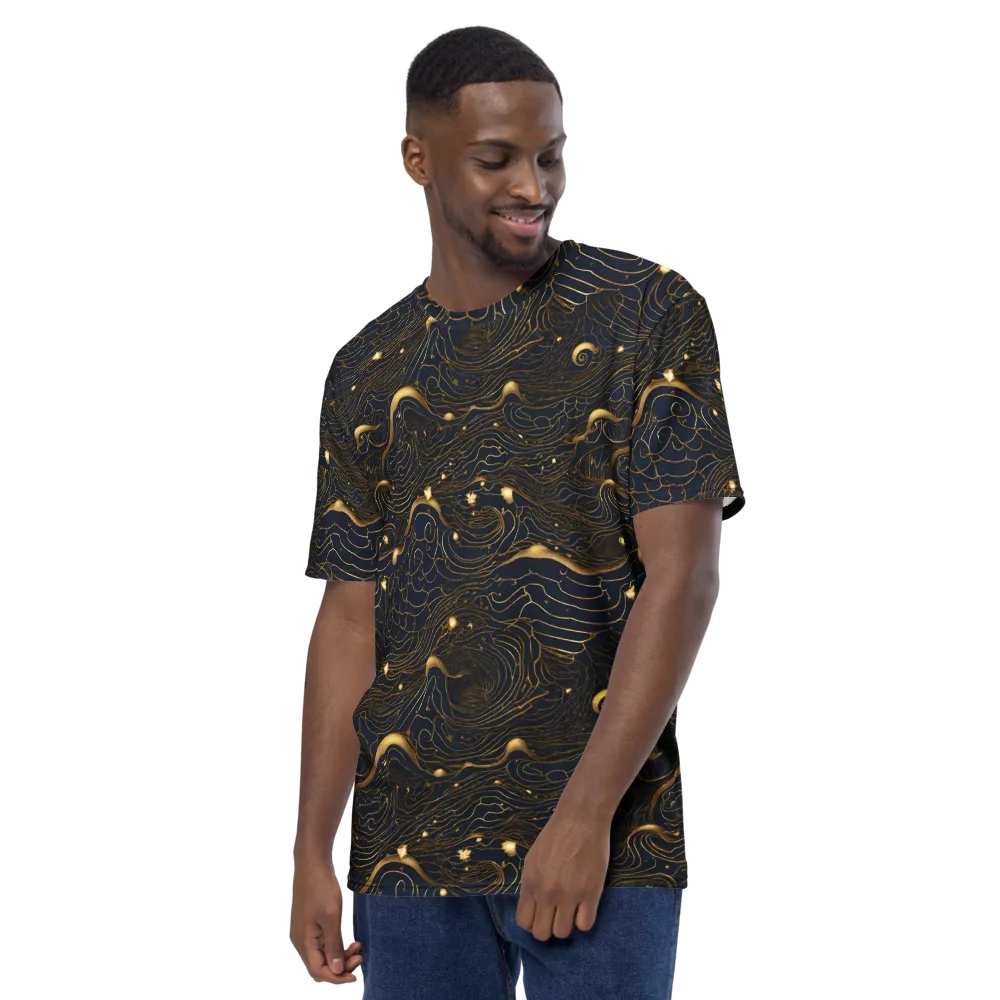 Midnight Alchemy on Men's Crew Neck T-Shirt — Left