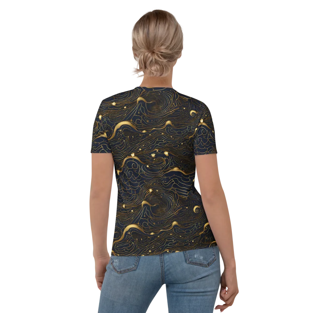 Midnight Alchemy on Women's Crew Neck T-Shirt — Back