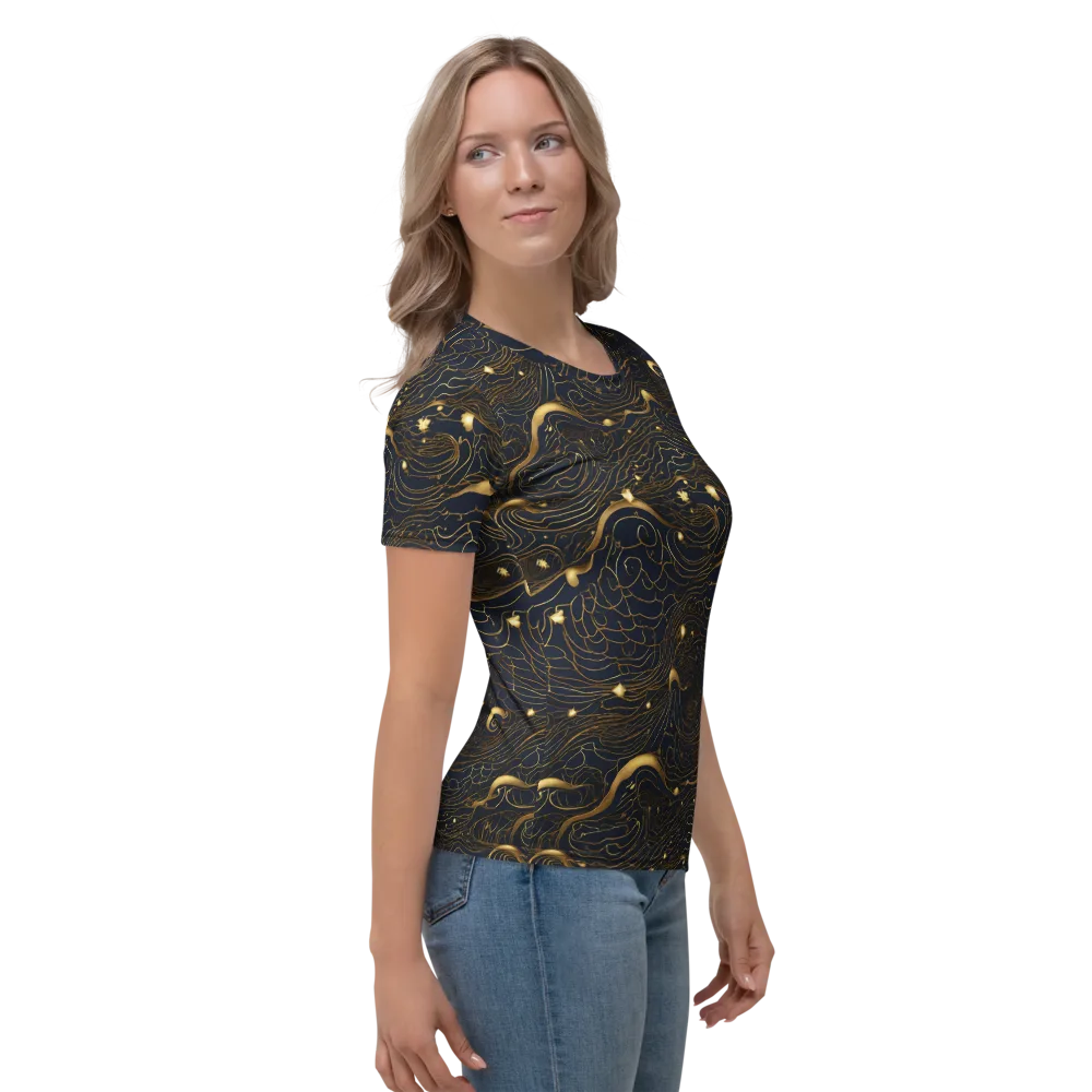Midnight Alchemy on Women's Crew Neck T-Shirt — Right