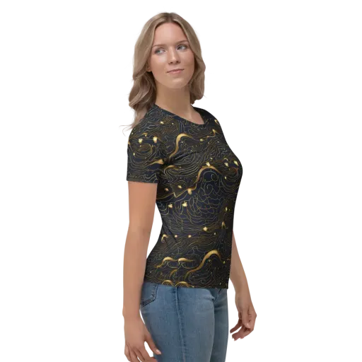Midnight Alchemy on a Women's Crew Neck T-Shirt