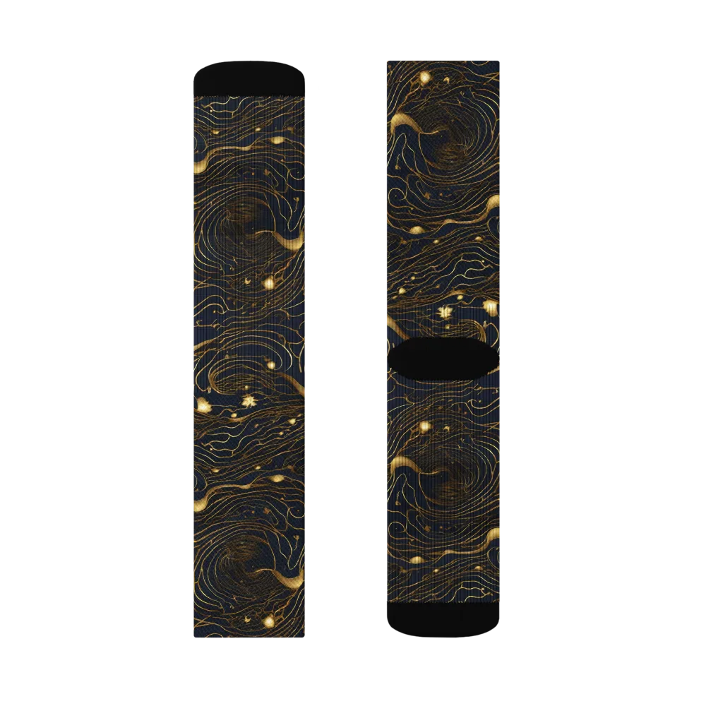 Midnight Alchemy on Socks — Right Sock