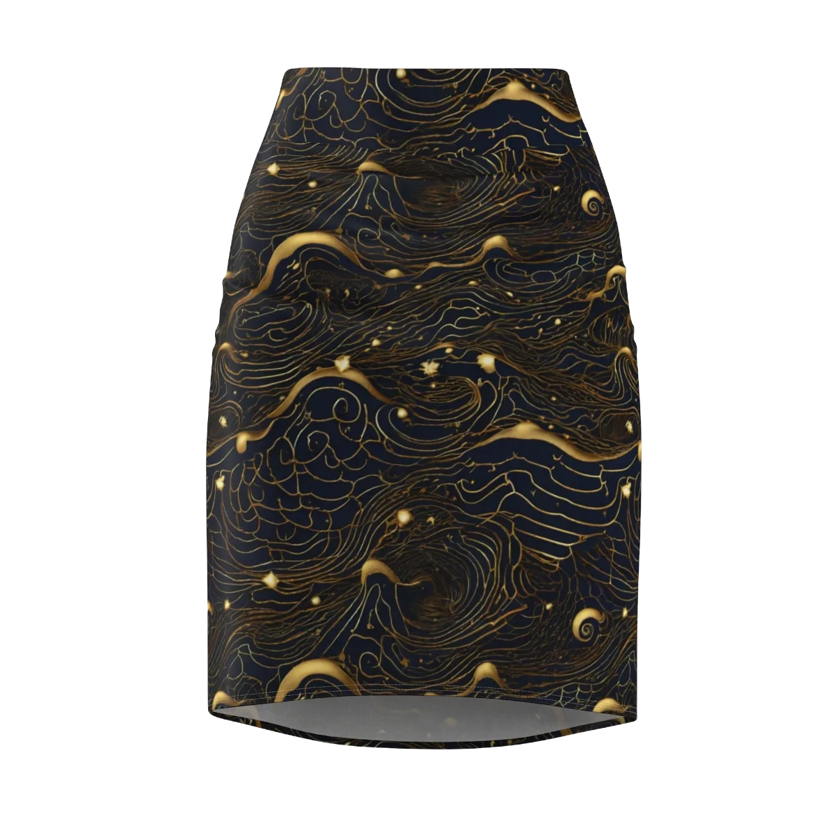 Midnight Alchemy on Pencil Skirt — Front