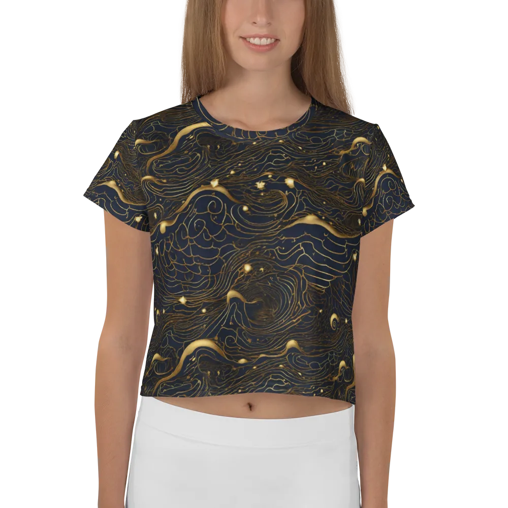 Midnight Alchemy on Crop Tee — Front