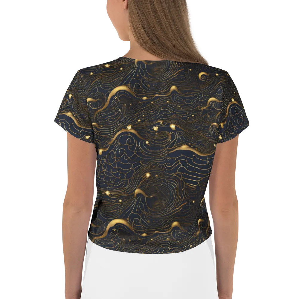 Midnight Alchemy on Crop Tee — Back