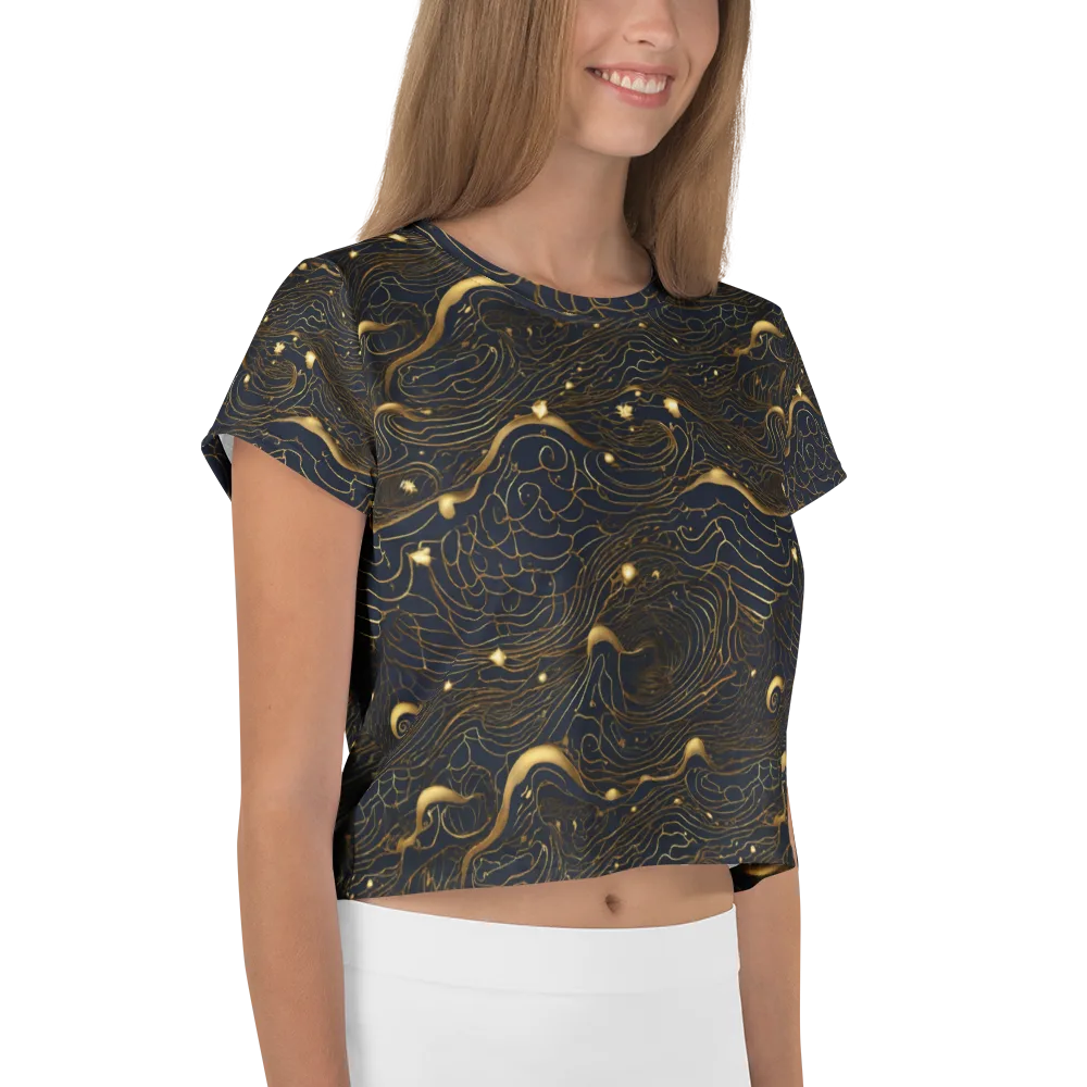 Midnight Alchemy on Crop Tee — Right