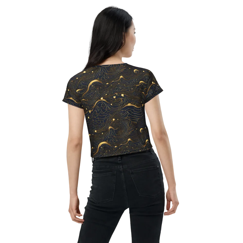 Midnight Alchemy on Crop Tee — Back