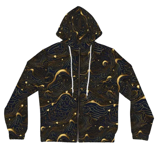 Midnight Alchemy on a Women's Full-Zip Hoodie