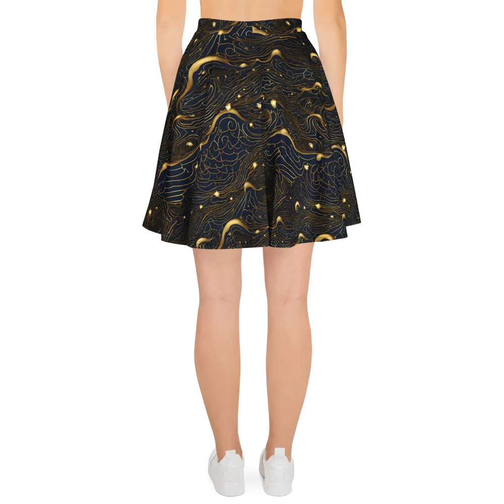 Midnight Alchemy on Skater Skirt — Back