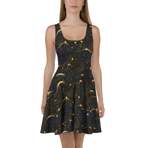 Midnight Alchemy on a Skater Dress