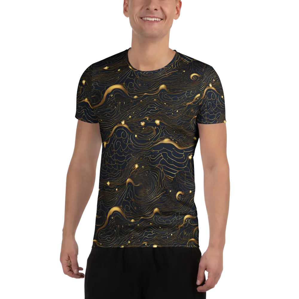 Midnight Alchemy on Men's Athletic T-Shirt — Front