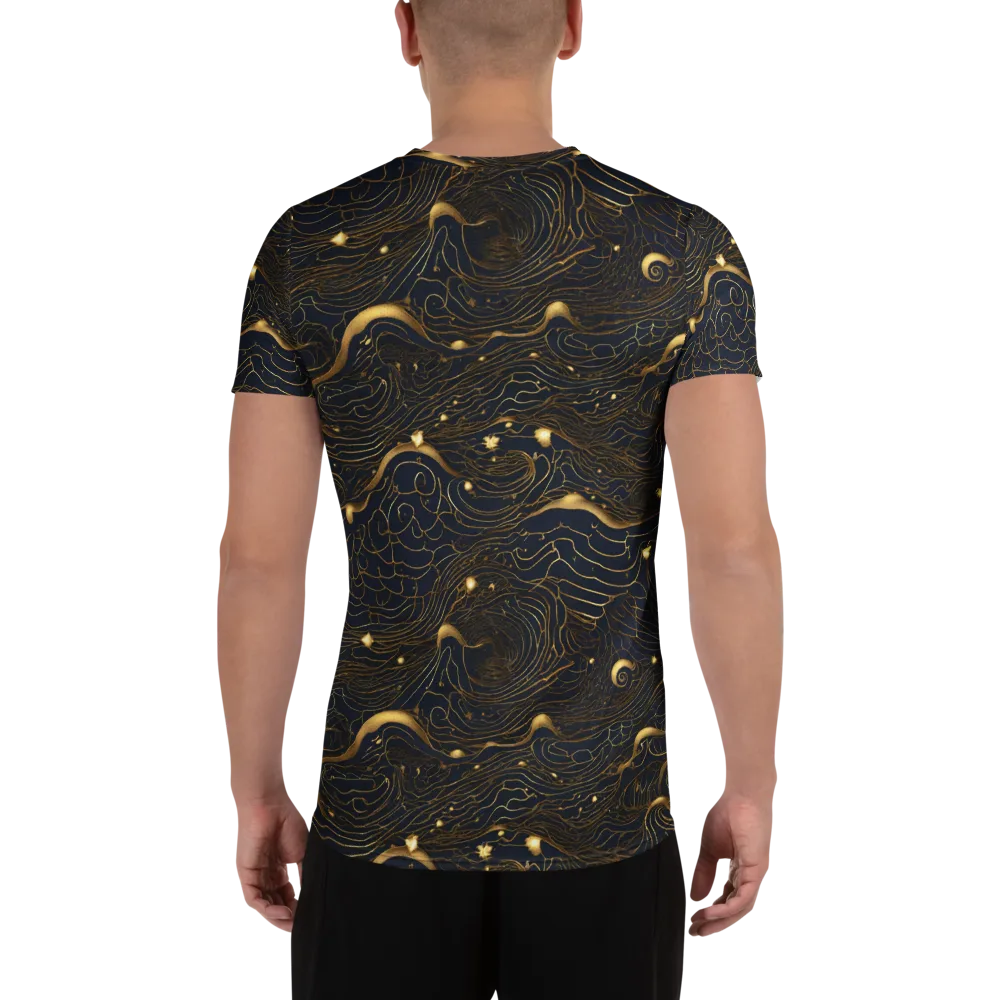 Midnight Alchemy on Men's Athletic T-Shirt — Back