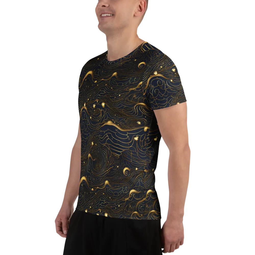 Midnight Alchemy on Men's Athletic T-Shirt — Left