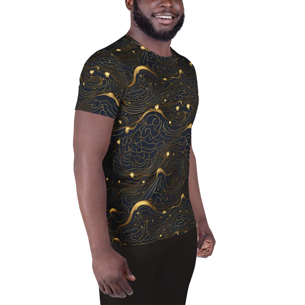 Midnight Alchemy on Men's Athletic T-Shirt — Right