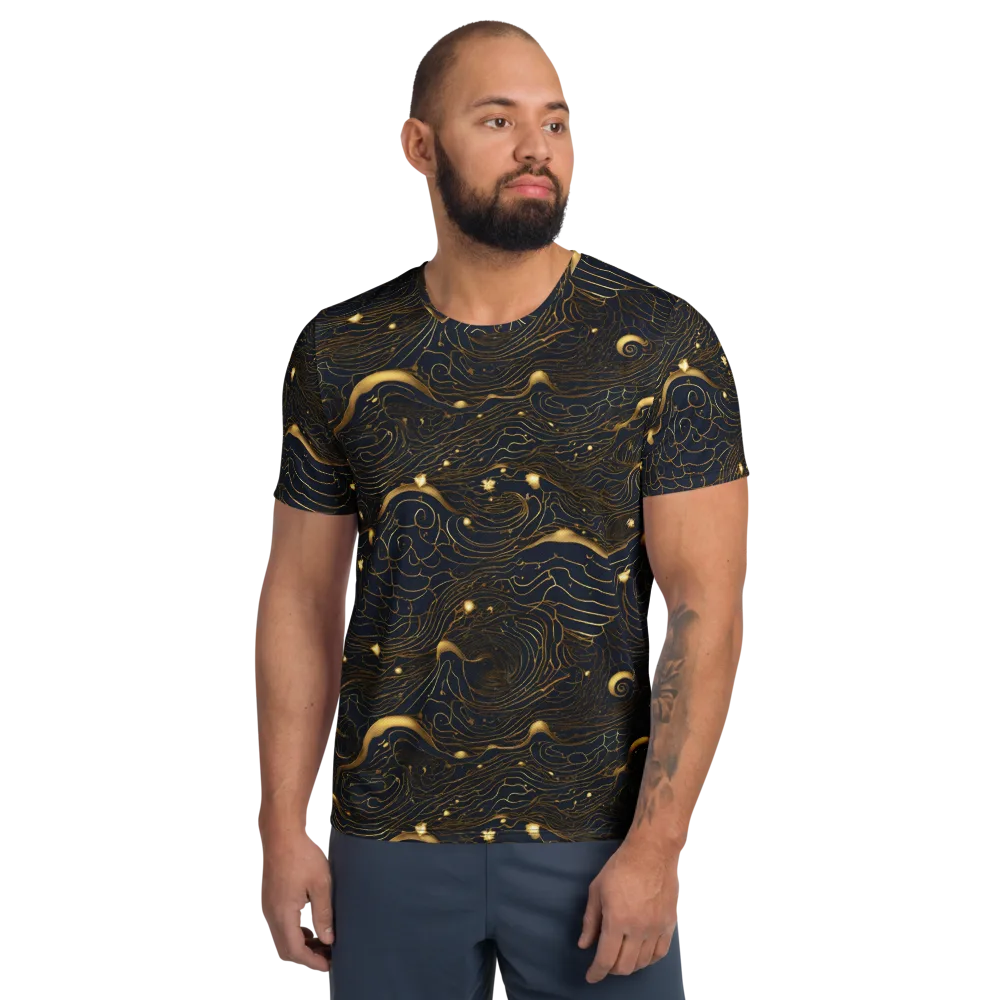 Midnight Alchemy on Men's Athletic T-Shirt — Front