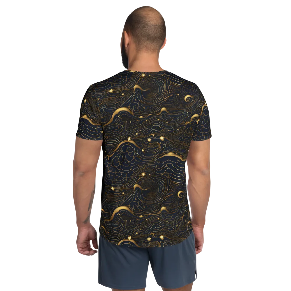 Midnight Alchemy on Men's Athletic T-Shirt — Back