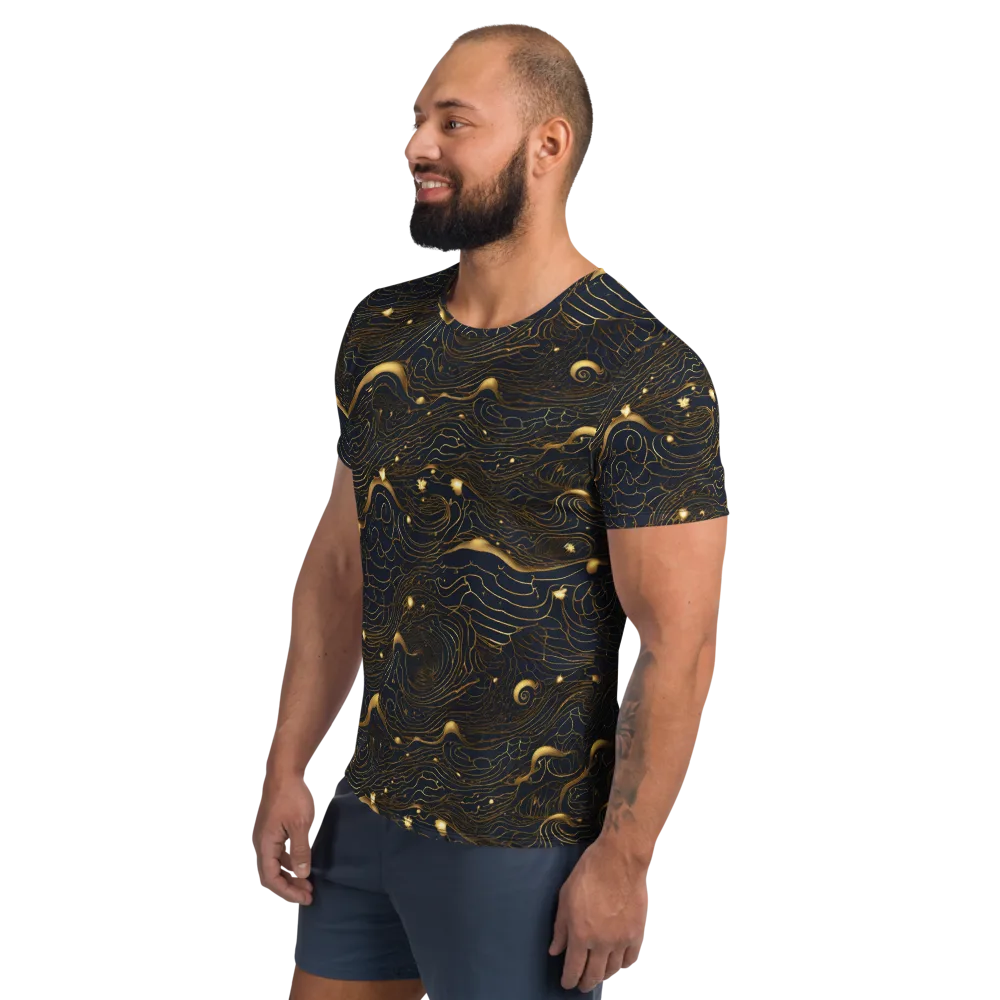 Midnight Alchemy on Men's Athletic T-Shirt — Left