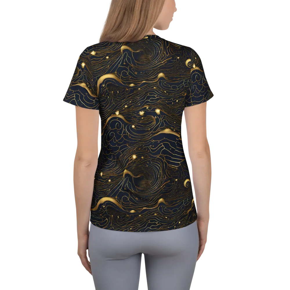 Midnight Alchemy on Women's Athletic T-Shirt — Back