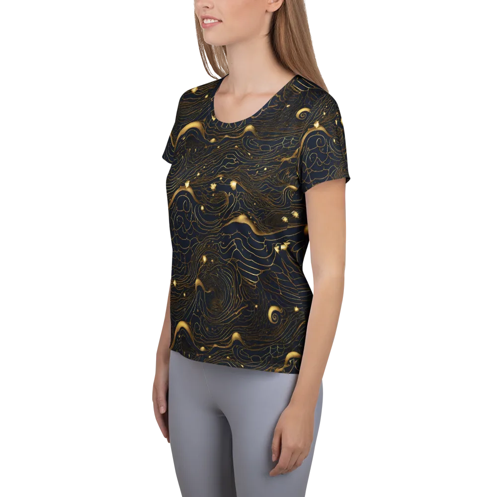 Midnight Alchemy on Women's Athletic T-Shirt — Left