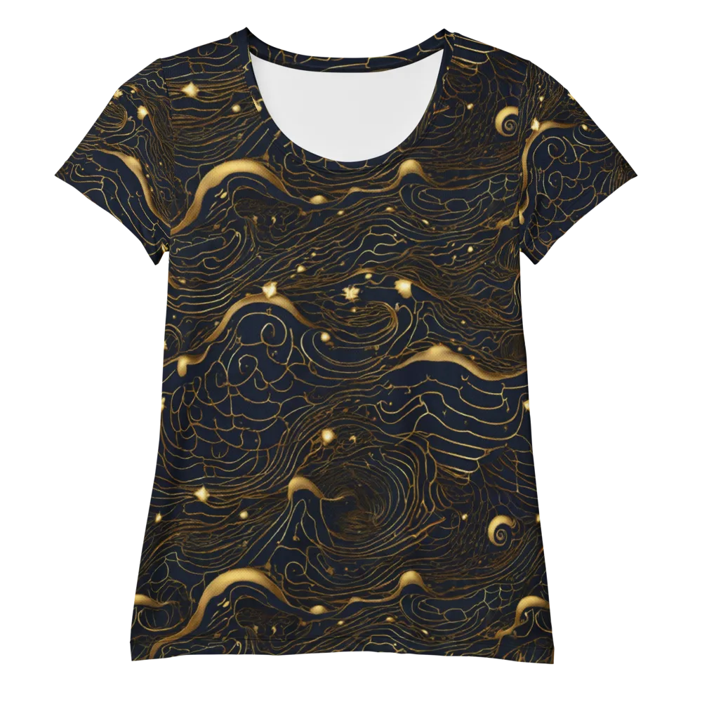Midnight Alchemy on Women's Athletic T-Shirt — Front