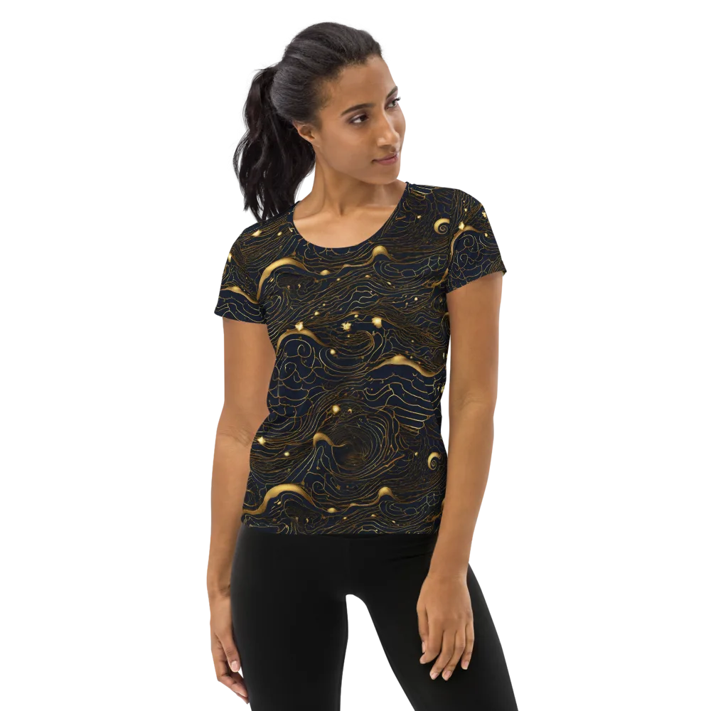 Midnight Alchemy on Women's Athletic T-Shirt — Front