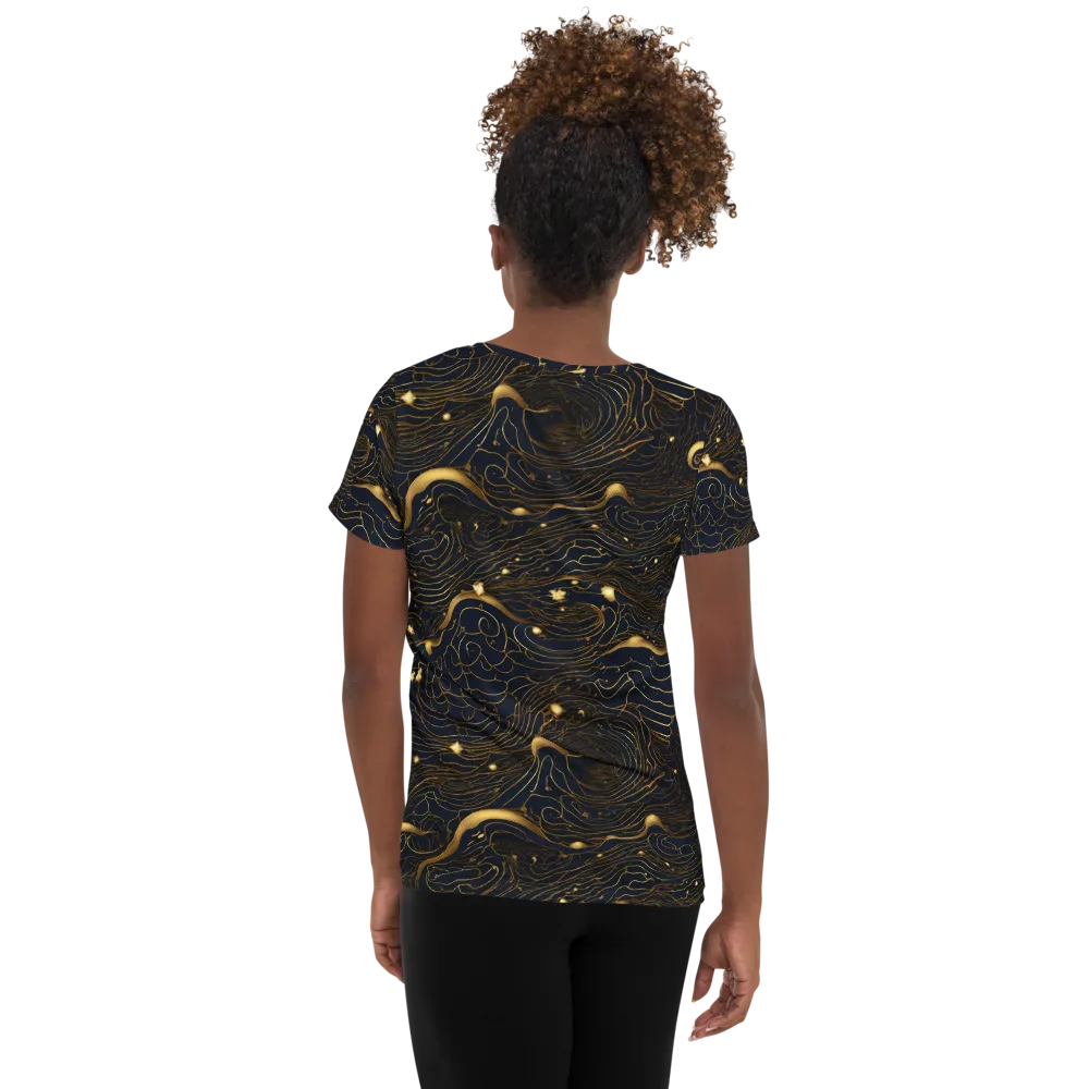 Midnight Alchemy on Women's Athletic T-Shirt — Back