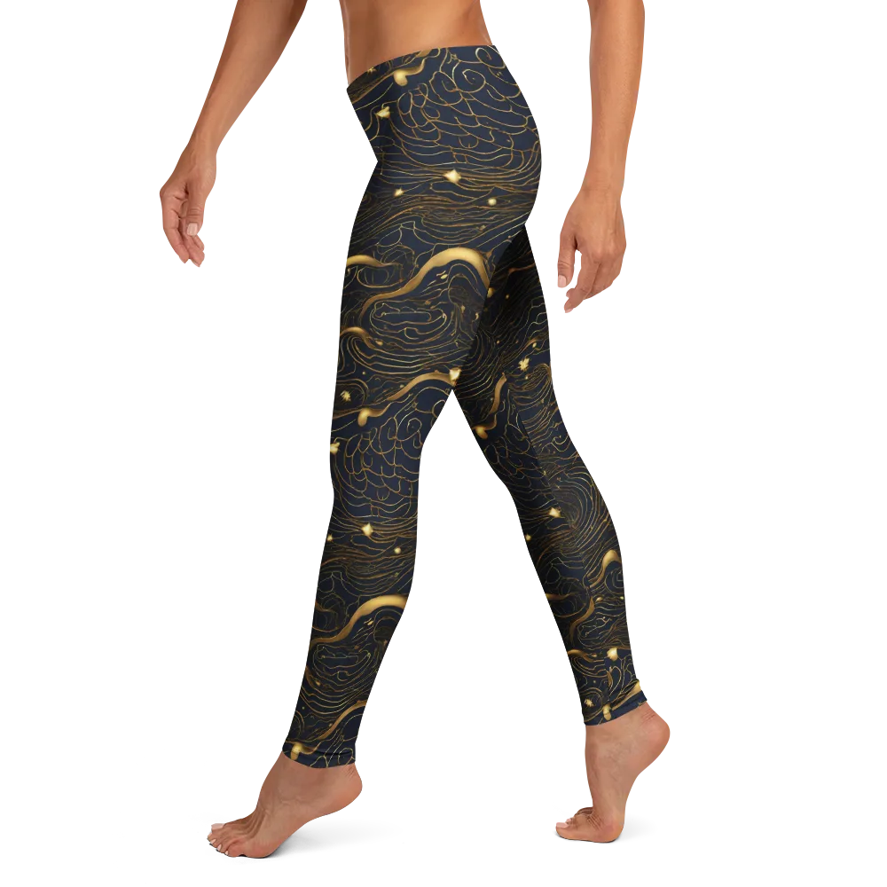 Midnight Alchemy on Leggings — Left