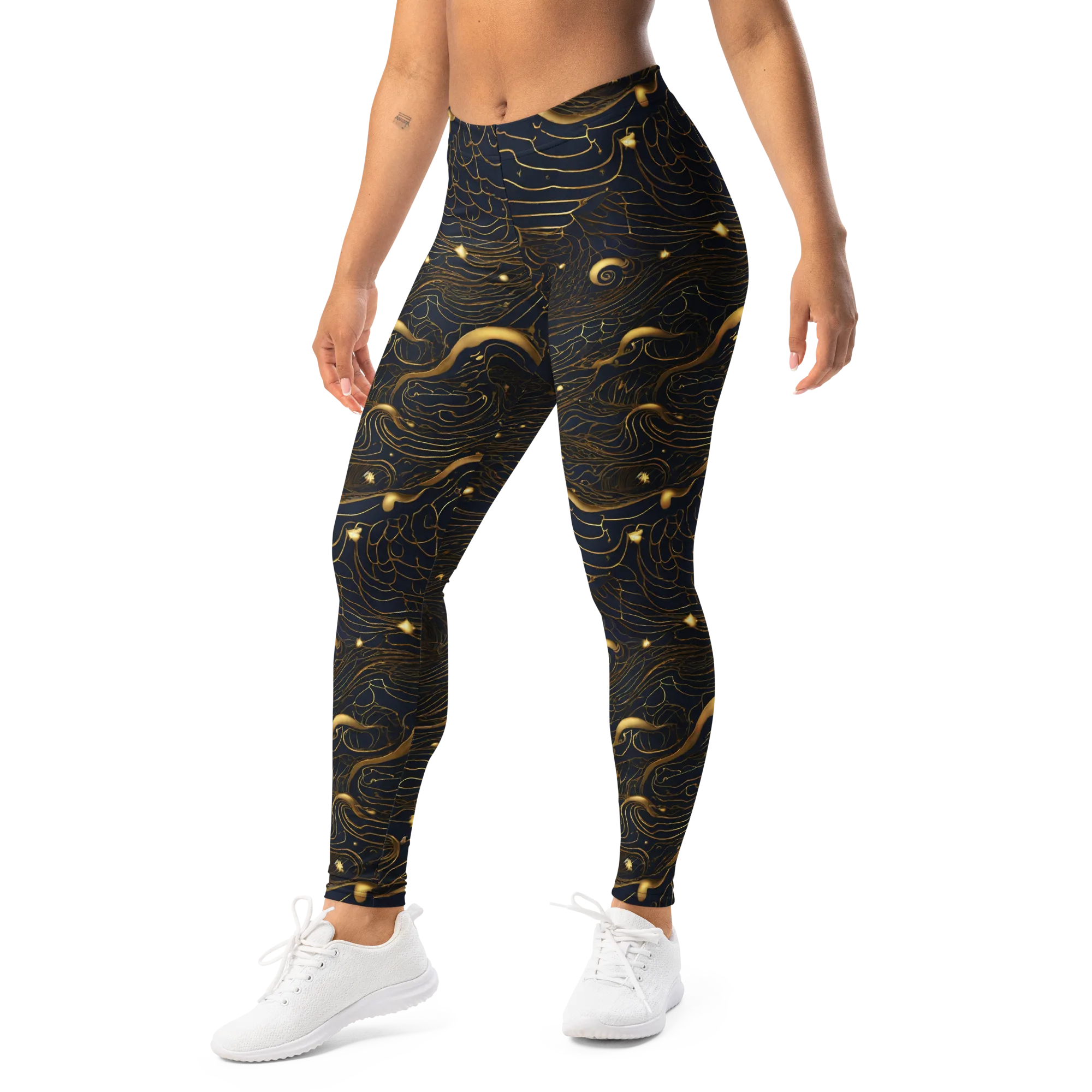 Midnight Alchemy on Leggings — Left Front