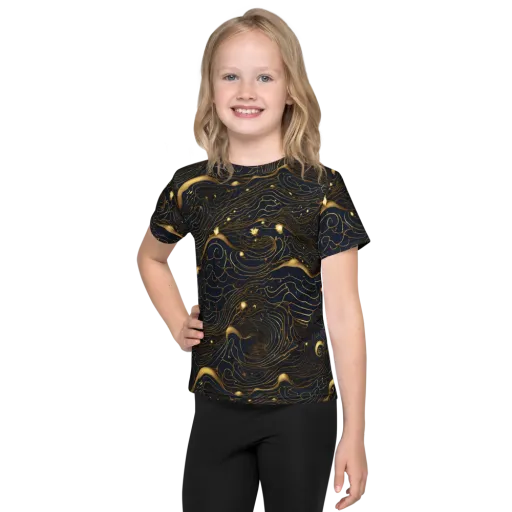 Midnight Alchemy on a Kids Crew Neck T-Shirt