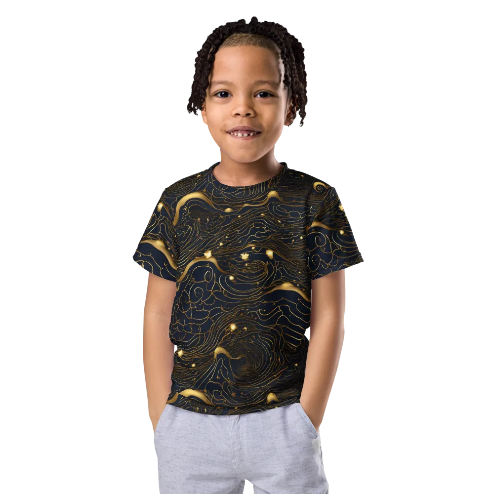 Midnight Alchemy on Kids Crew Neck T-Shirt — Front